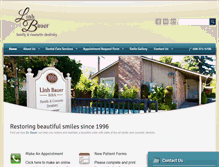 Tablet Screenshot of linhbauerdds.com